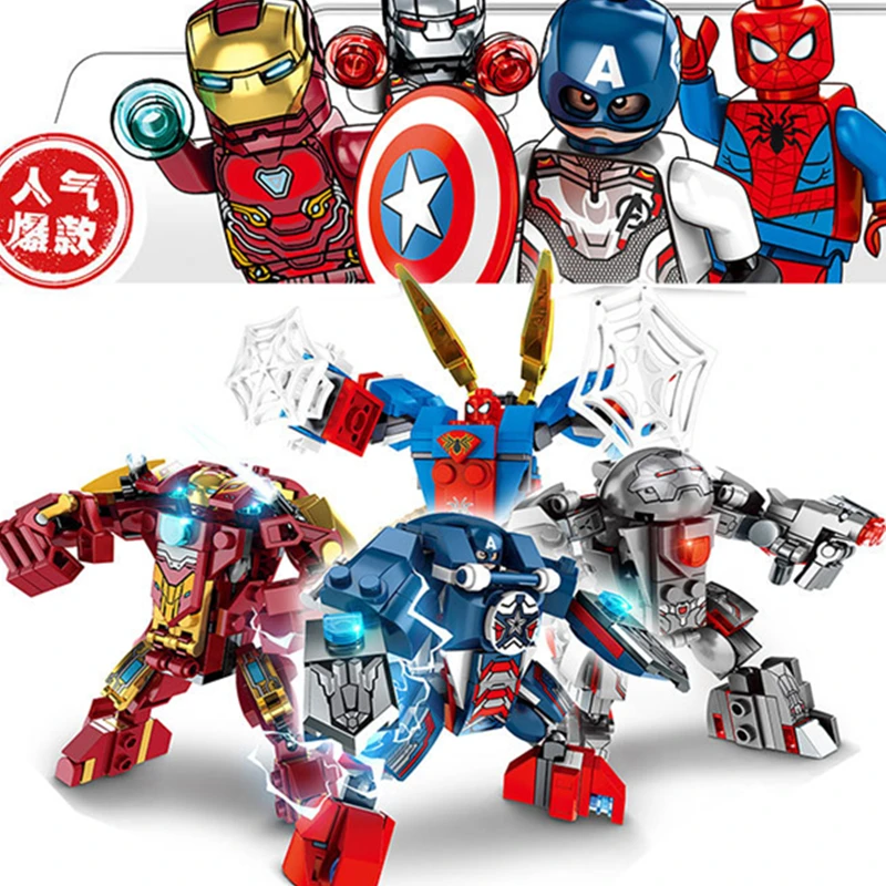 Идеи супергероев трон халкбастер Железного человека робот Человек паук Капитан