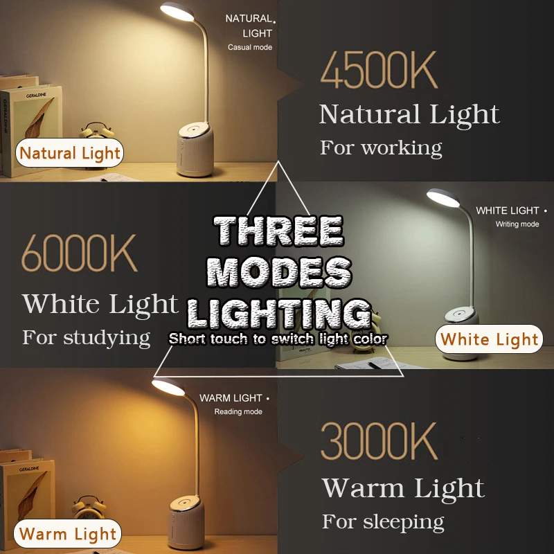 2020 Новый двухв 1 увлажнитель Светодиодная настольная лампа Защита глаз