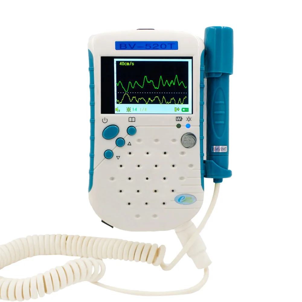 

Bestman Medial equipment BV-520T Bidirection portable Vascular doppler detect blood flow status Detector 8.0MHz Probe