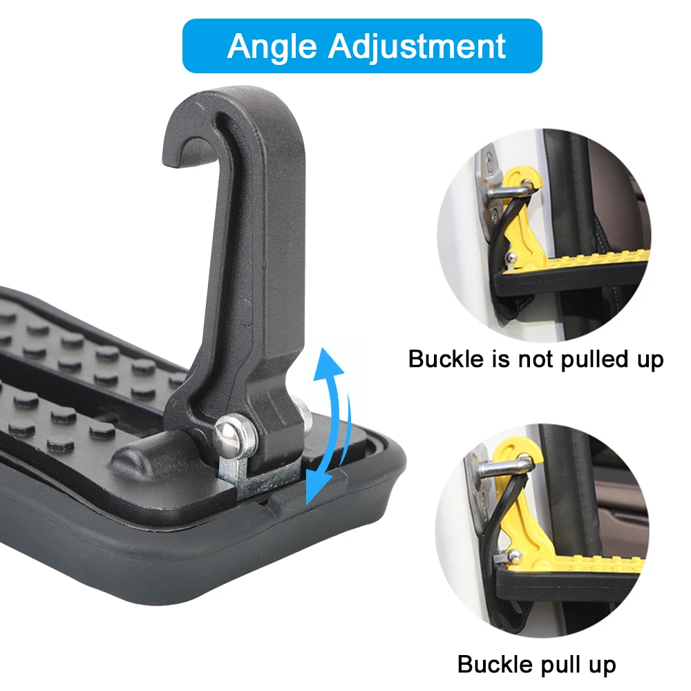 Auto Rooftop Luggage Ladder Hooked Auxiliary Foot Pegs Doorstep Universal Foldable Car Door Step Pedal Safety Hammer | Автомобили и
