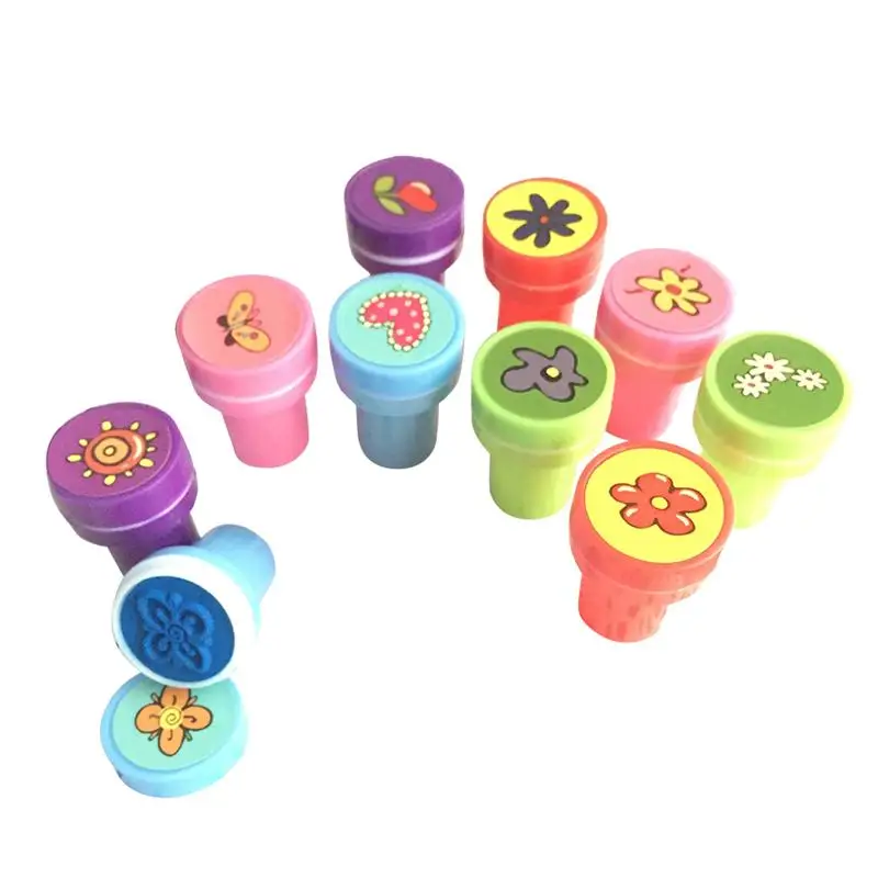 10 шт. детские милые пластиковые самописающие штампы игрушки для детей сделай сам