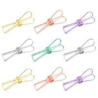 lmdz 5 10pcs hollow fishtail clip 5 colors with good spring tension handmade metal clip suitable for diy handicraft lovers