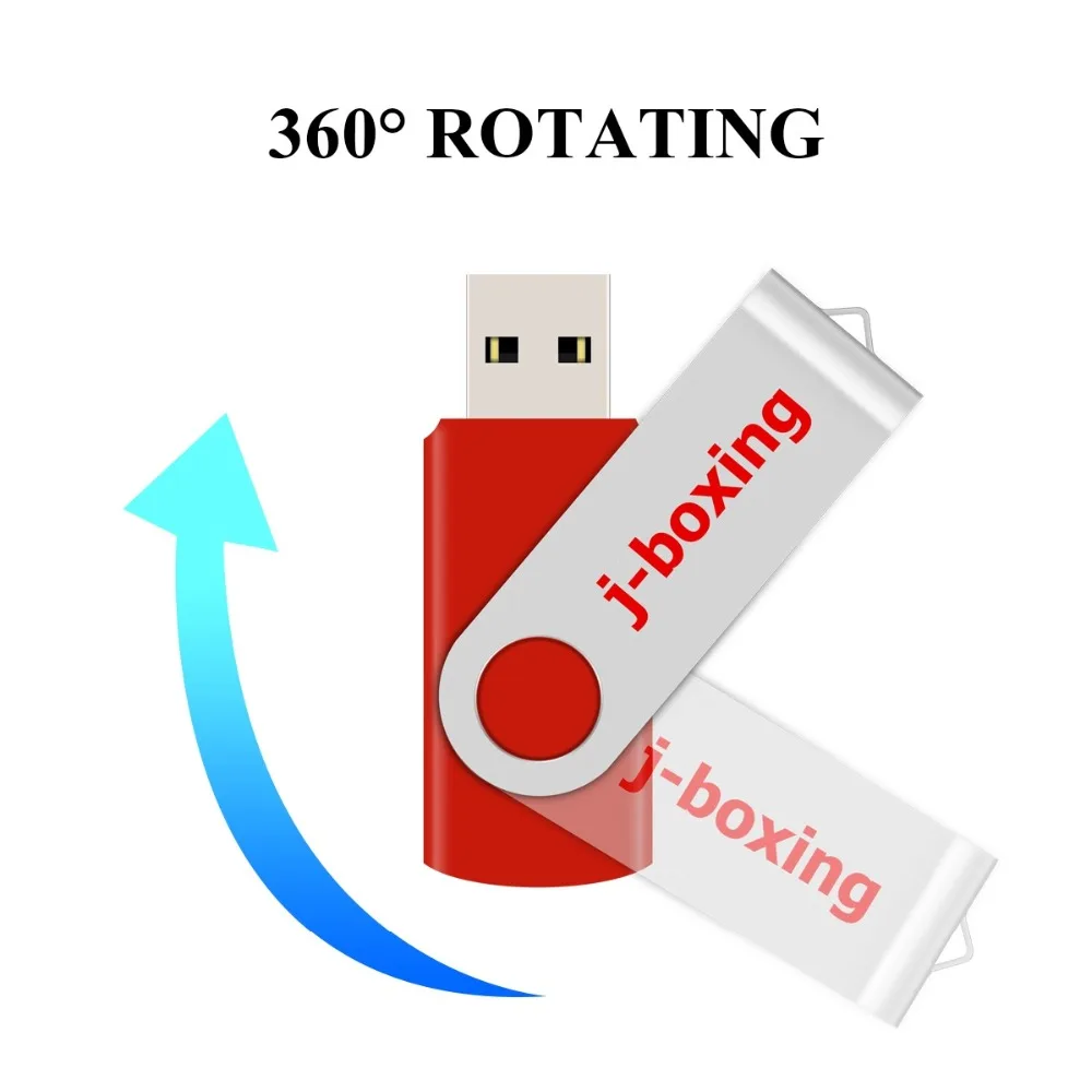 J-бокс 10 шт. 1 ГБ USB флеш-накопители металлическая вращающаяся карта памяти поворотный флеш-накопитель для хранения большого пальца компьютер ноутбук планшет многоцветный