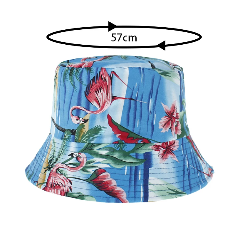 

New Fashion 3D Printed Bucket Hat Womens Travel Sunhat Seasons Outdoor Hats Double-side Wear Cotton Casual Caps for Adult