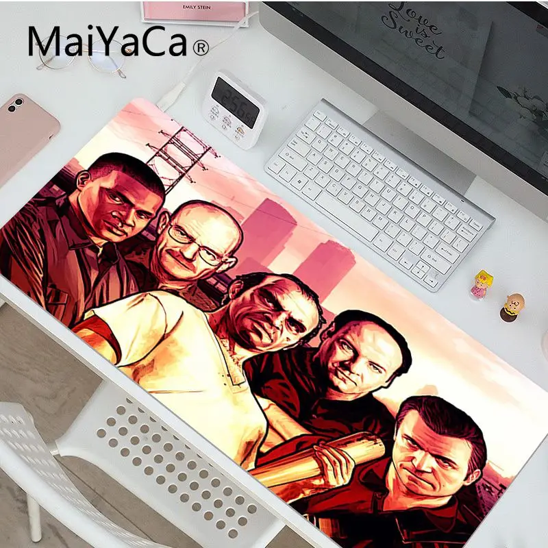 

MaiYaCa Boy Gift Pad Grand Theft Auto Rubber Mouse Durable Desktop Mousepad Free Shipping Large Mouse Pad Keyboards Mat