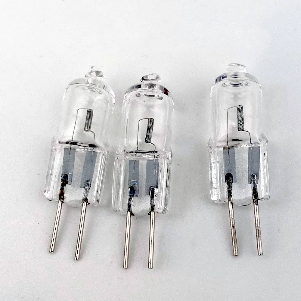 10Pcs Mini G4 Tungsten Halogen JC Type 20W G4 Light Bulb Lamp DC12V Spotlight Energy Saving For Crystal Chandelier Halogen Lamp