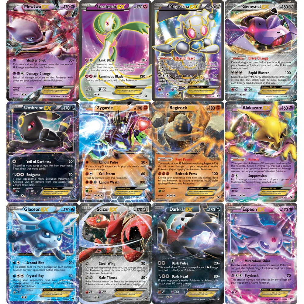 Juego de cartas coleccionables de Pokemon franc&eacute;s para ni&ntilde;os, juego de cartas de Pokemon de alta calidad, lote de 10 Uds.-2