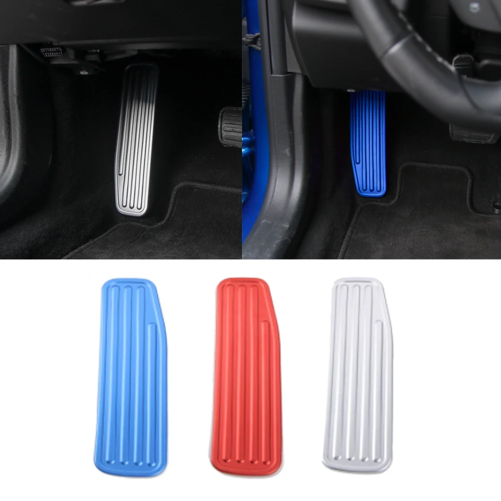 

Подставка для ног, нескользящая накладка на педаль для Chevrolet Camaro 2017 2018 2019 2020 2021, аксессуары для салона автомобиля, красный, синий, серебристый...