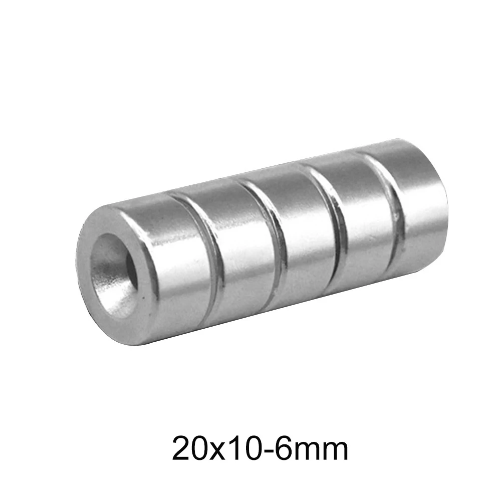 Сильный цилиндр редкоземельный магнит с потайной головкой 2 ~ 20 шт. 20x10 мм