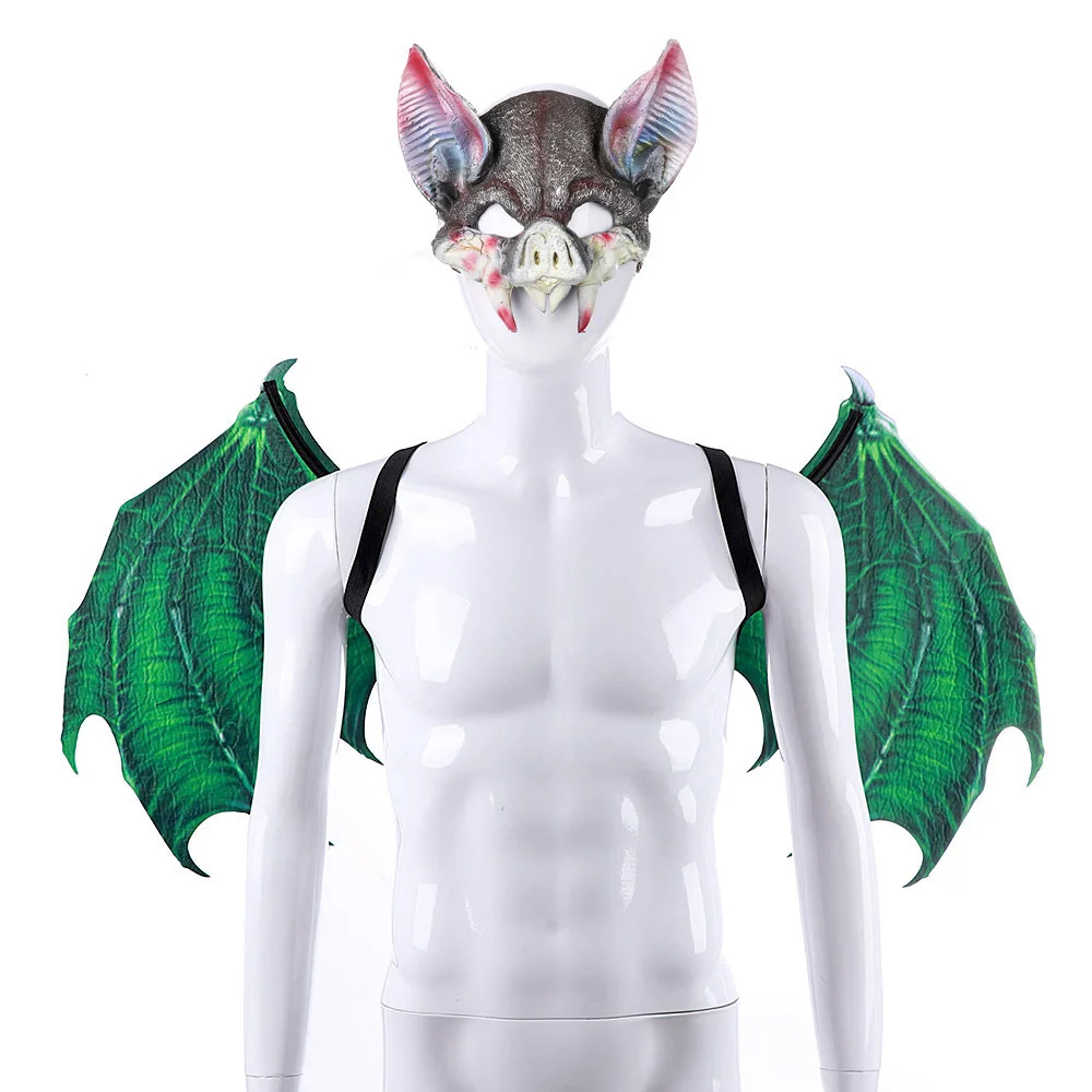Женский костюм фетровый Уникальный летучей мыши вампира аниме дьявол крылья