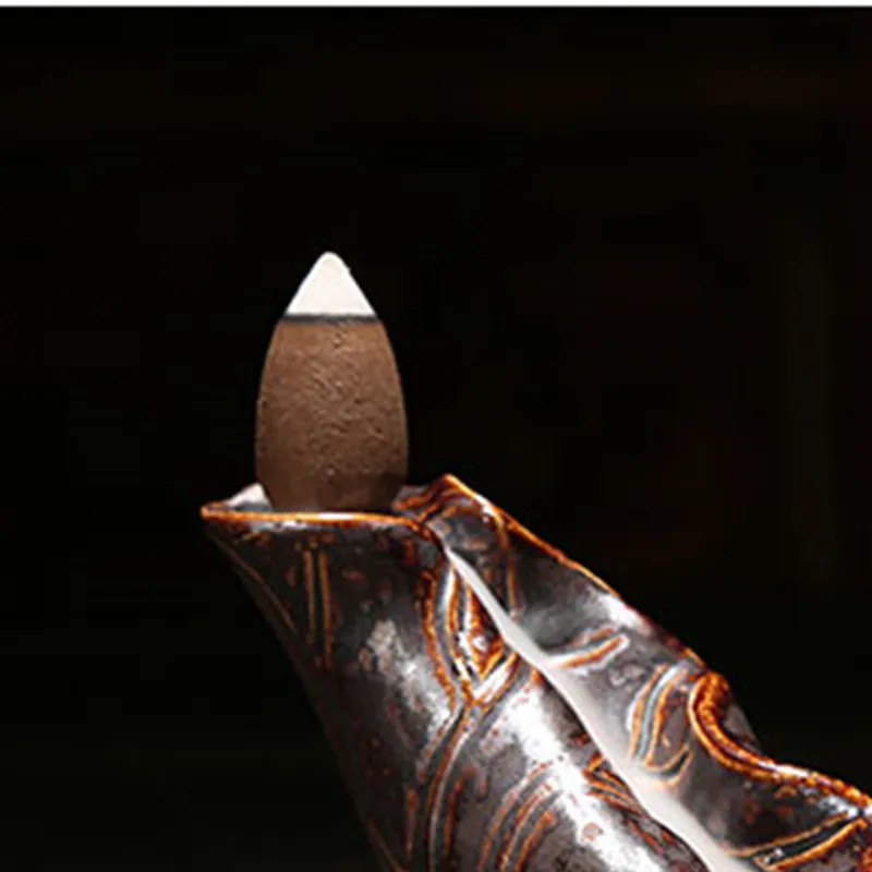 Ладан-n-Wish глазурованный ладан лотоса держатель обратного потока Insence горелка