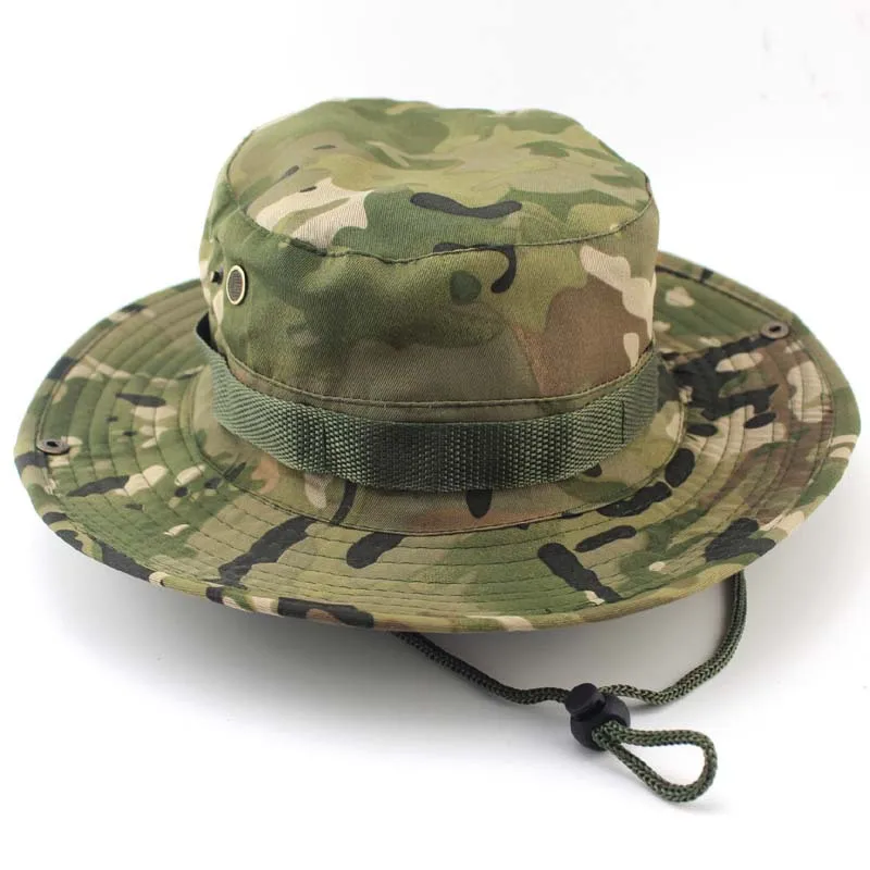 

Открытый Рыбалка Cap джунгли военный камуфляж Боб Camo шляпа Bonnie Кемпинг барбекю Хлопок Альпинизм подходит для рыбалки