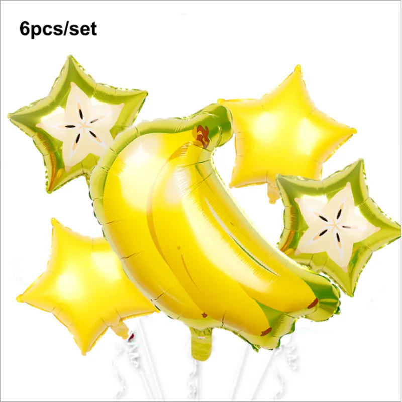 Новый Фруктовый Набор алюминиевая пленка воздушный шар лето фрукты вечеринка