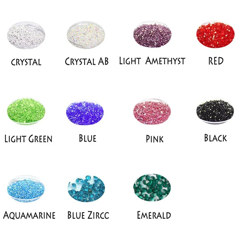 2021 Новые все размеры 1440 шт Кристалл шатон ногтей Стразы микро украшения ваших