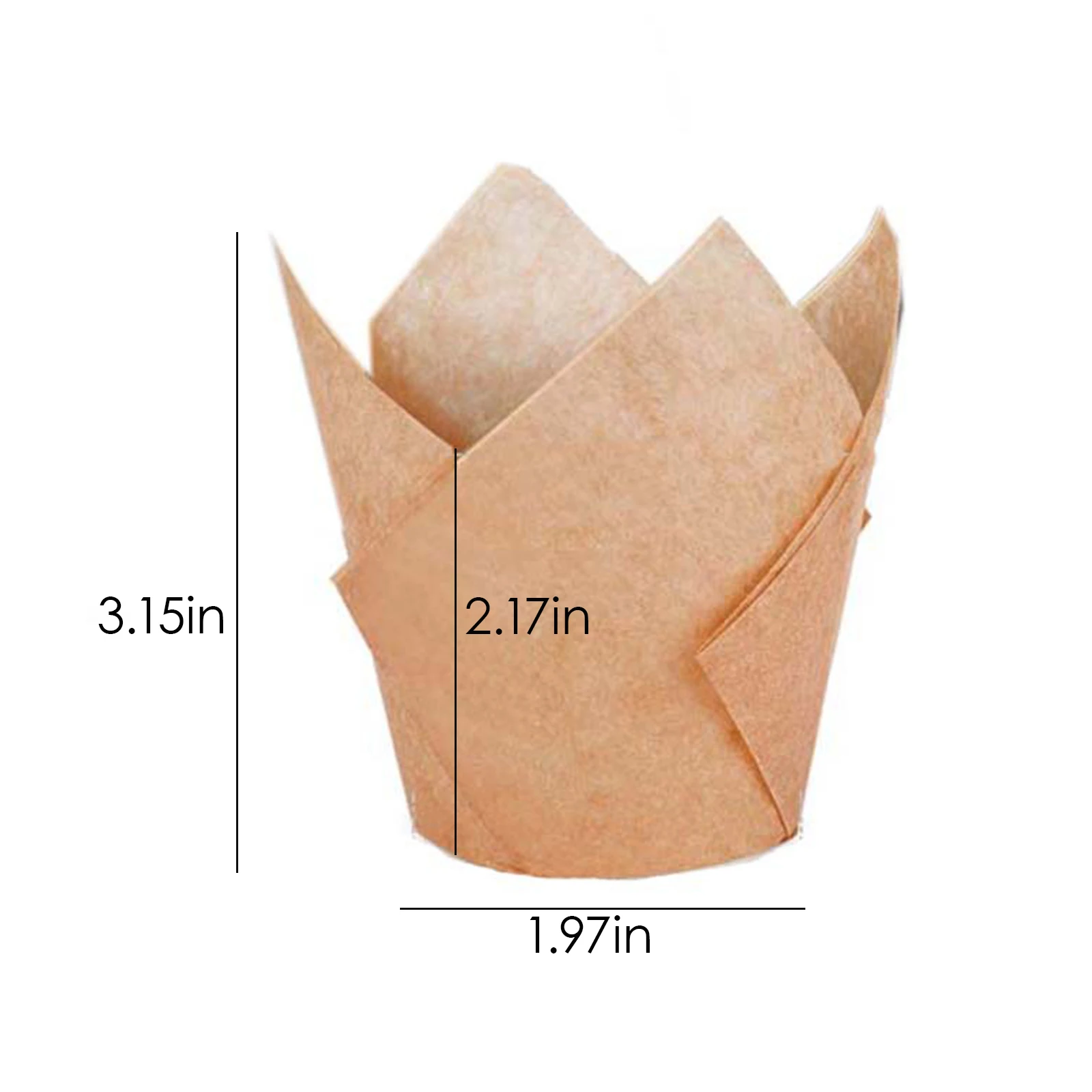 

200Pcs/Lot Tulip Cupcake Baking Cups Muffin Baking Liners Holders Rustic Cupcake Wrapper Molde Cupcake Paper Cups Bakeware Tools