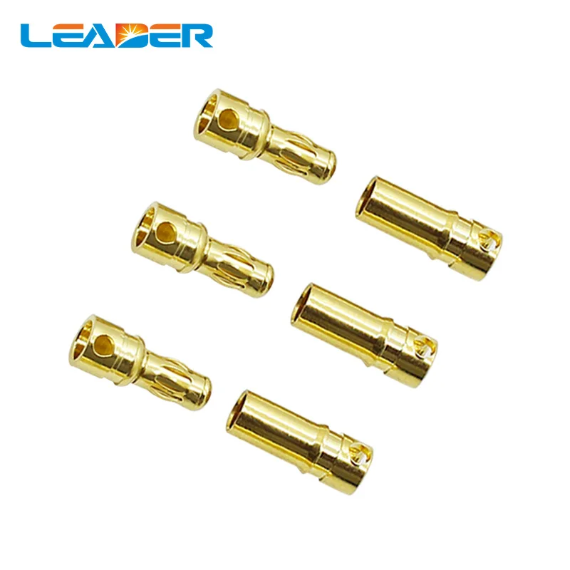 200 пар/лот 3 5 мм позолоченный RC аккумулятор Пуля банан разъем для