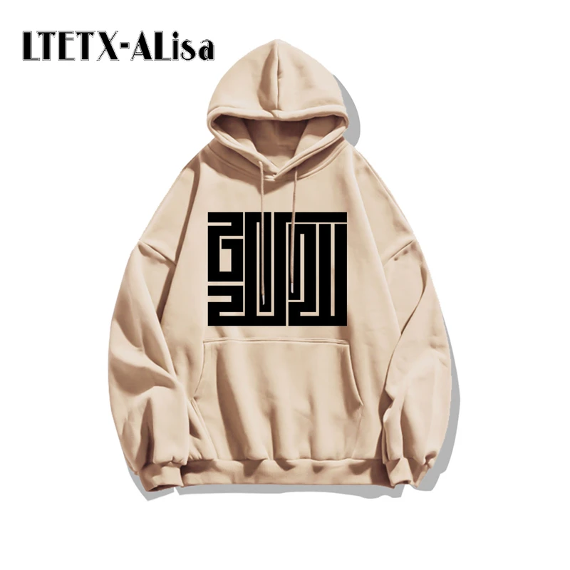 LTETX-ALisa winter new men's oversize hoodies korean fashion casual thickening couple harajuku streetwear ins tide pullovers