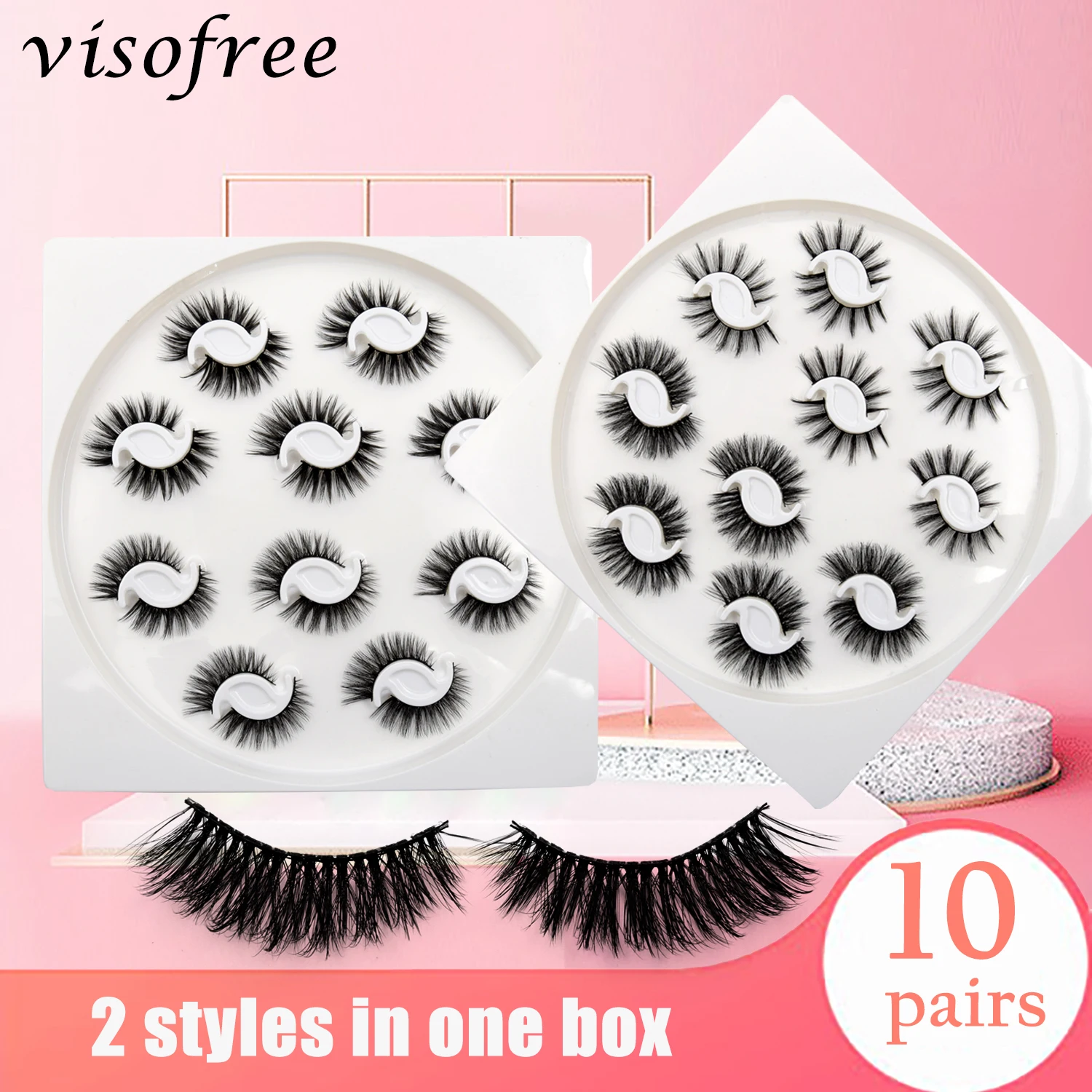 

Новинка; 10 пар в комплекте; Носки для 3D искусственной норковые ресницы натуральные густые Длинные Накладные ресницы драматического высокое...