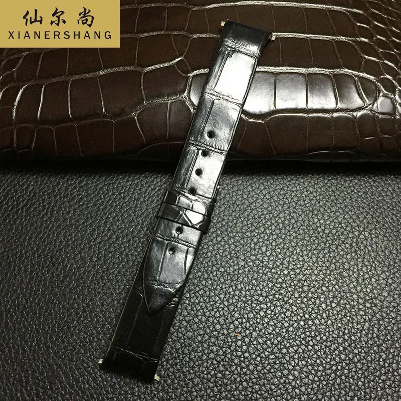 

New Handmade Custom LIMELIGHT GALA Strap Women Genuine Alligator Watchbands 18MM 21MM Crocodile Skin Watch Band Waterproof Belt