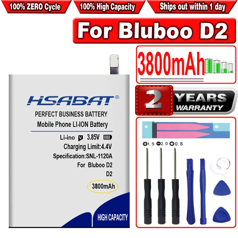 HSABAT 3800mAh аккумулятор большой емкости для смартфона Bluboo D2|Аккумуляторы мобильных