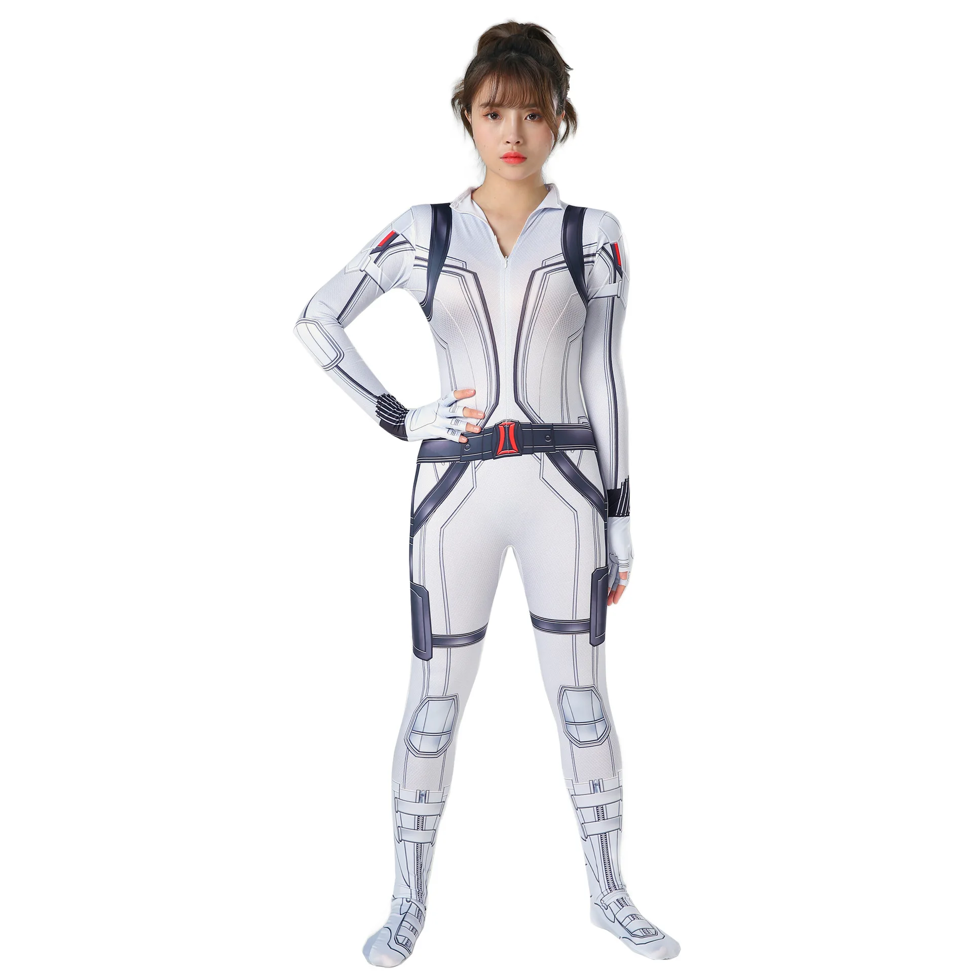 Zentai Черная Вдова Косплей Костюм для взрослых Хэллоуин костюмы детские