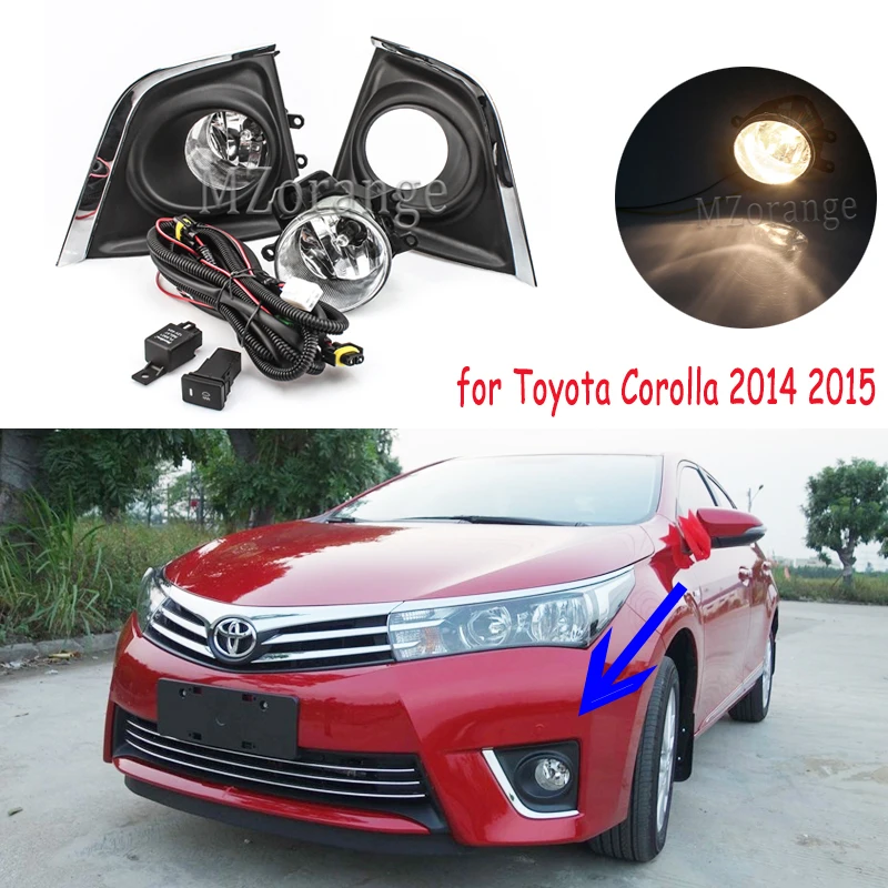 

Fog Lights Headlight for Toyota Corolla 2014 2015 2016 Foglights Headlights Halogen Fog Light for corolla Fog lamps DRL Foglight