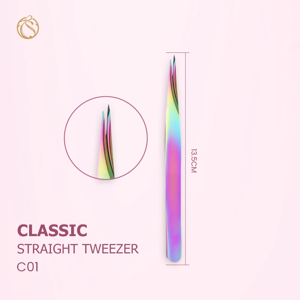 5 шт. высокое качество пинцеты Lash Нержавеющая сталь профессиональное