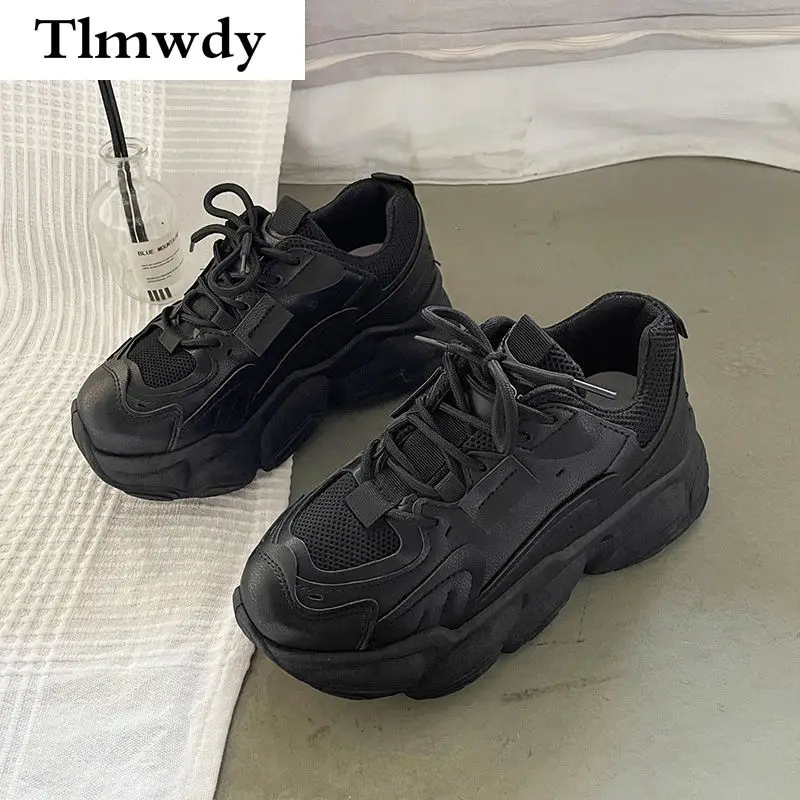 

Women's Platform Sneakers Fashion Winter Women's Casual Dad Shoes Casual Running Shoes Women's Comfortable Vulcanized Shoes