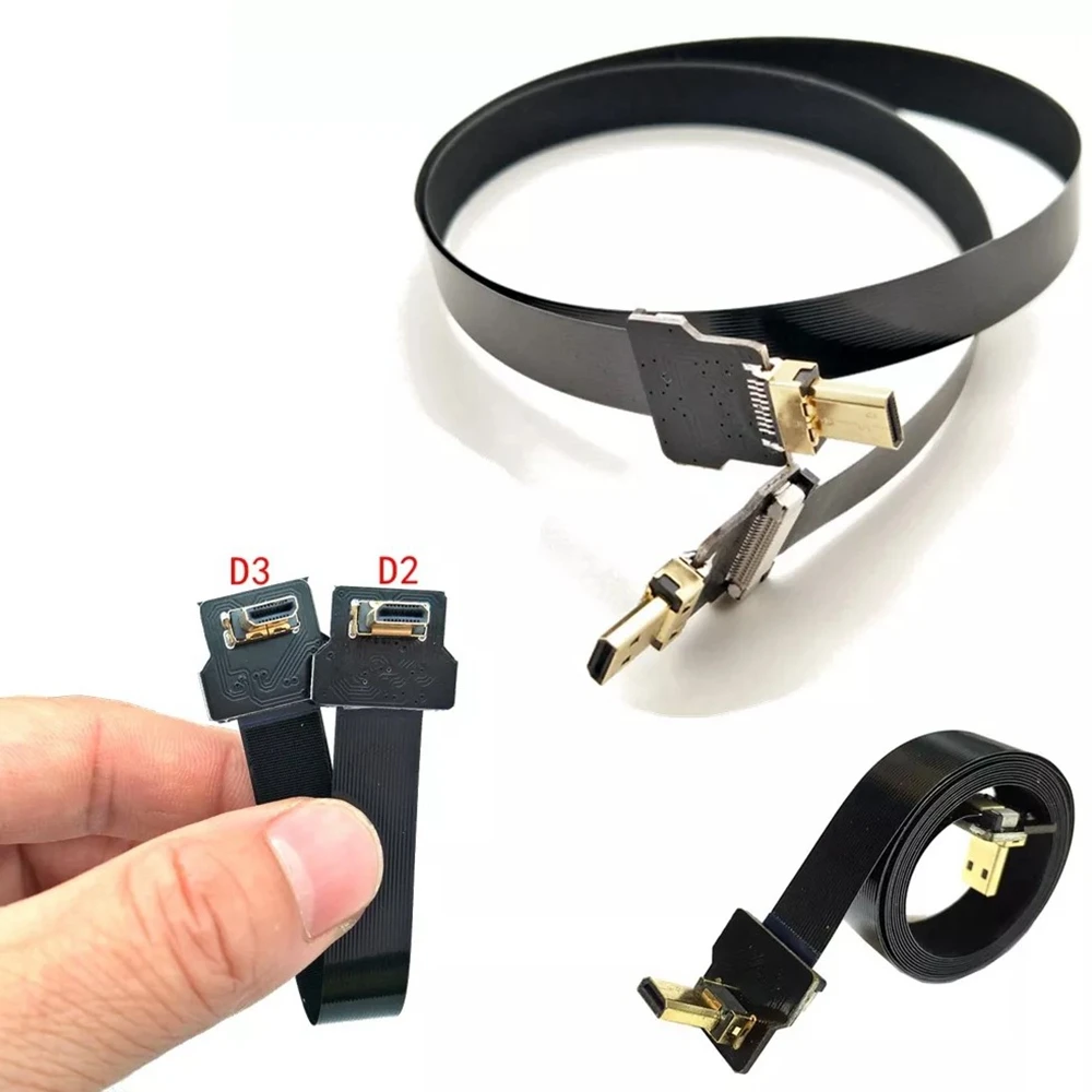 

FPC flexible kabel UAV luft foto übertragung FPV micro HD-kompatibel zu micro HD HD kabel länge 5cm-100cm