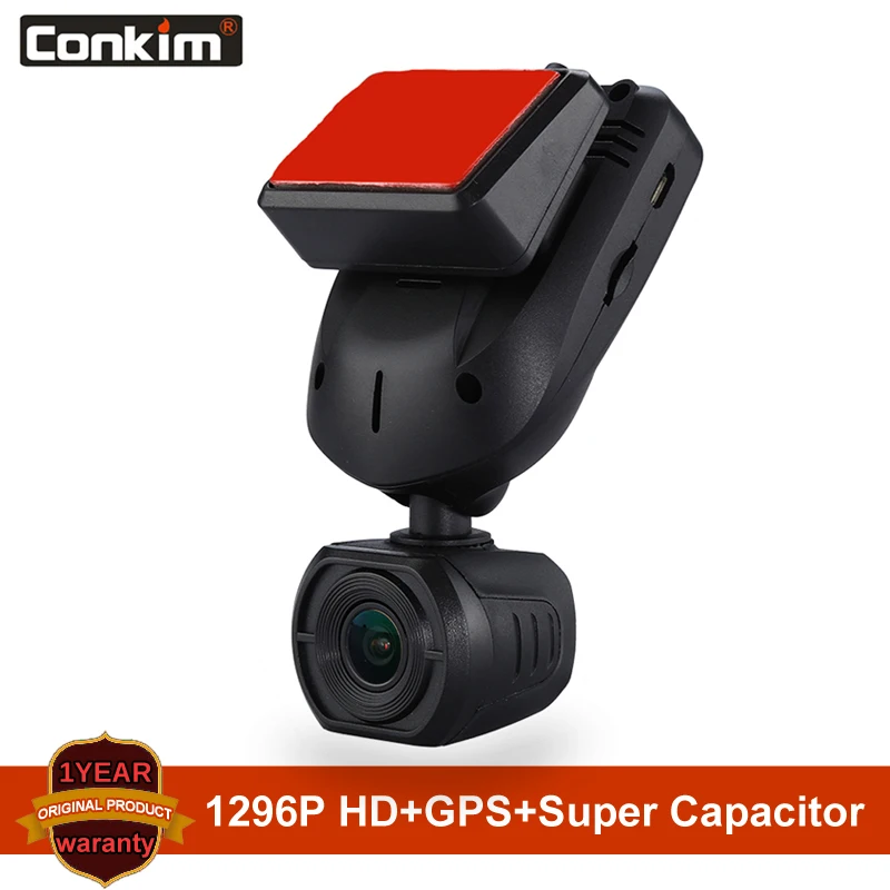 Conkim Новое поступление мини Q9 тире Камера автомобиля DVR конденсатор 1296P 1080P Full HD Скрытая камера в автомобиль gps LDWS режим парковки+ 32 ГБ памяти