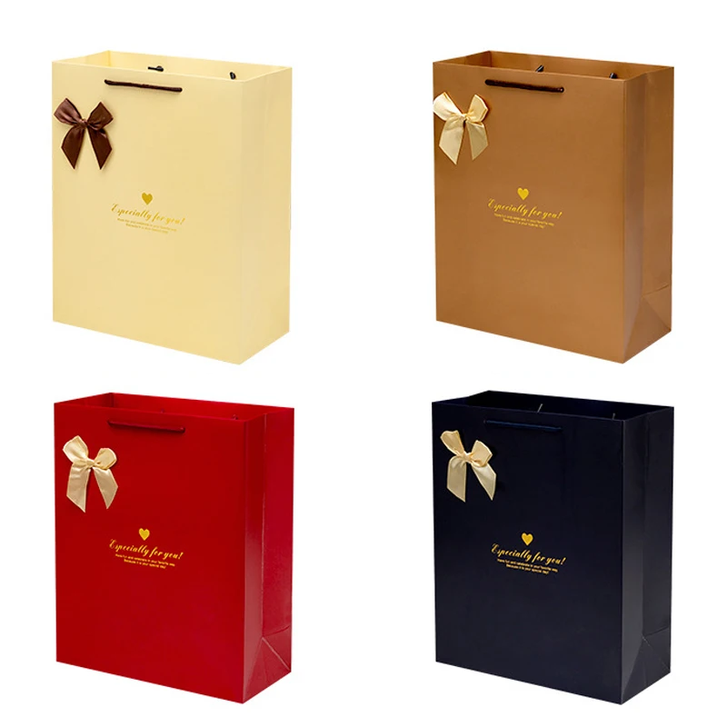 Картонная подарочная упаковочная сумка утолщенный портативный бумажный чехол