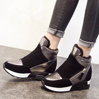 winter leather women ankle boots fashion casual side zipper design women cotton shoes 2020 new black warm working womens boots