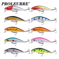 5pcslot crazy minnow wobblers pike fishing lure set 7cm 7 5g sinking swing crankbaits tackle artificial bait with treble hook
