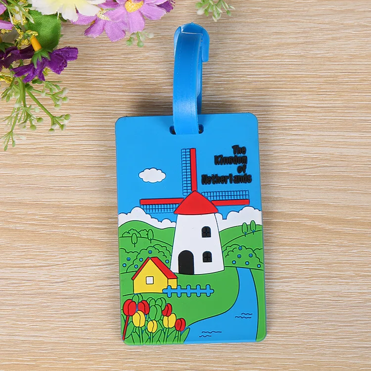 

New Arrival Cute Cartoon Baggage Boarding Tags Portable Luggage Tags Strap Name Address ID Suitcase Holder Travel Label Tag