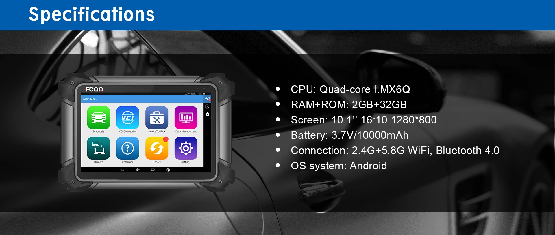 Оригинальный FCAR F7S-G для 12V и 24V автомобиль сканер диагностический инструмент