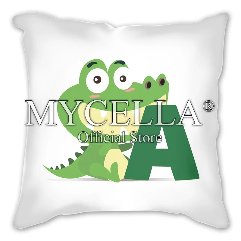 Забавные наволочка с животными подушки Творческий 26 букв чехол для дивана Дома