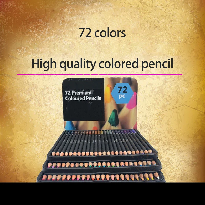Набор карандашей из свинца и чугуна 72 цвета | Канцтовары для офиса дома