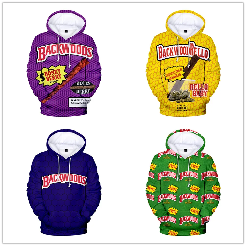 

Popular Backwoods 3D Print Streetwear Hoodies Fashion Hoodie Men/women Oversized Casual Sweatshirt Long Sleeve Boys/girls Coats