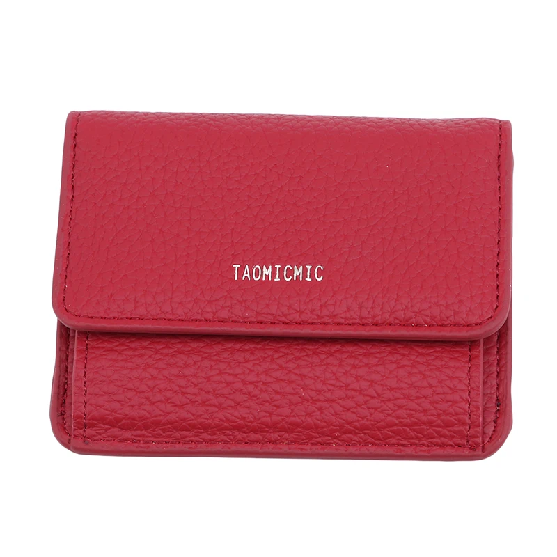 

New Solid Color ID Credit Business Card Holders Fashion Leather Card Holder Unisex Hasp Casual Sticker Coin Photo Wallet Purses