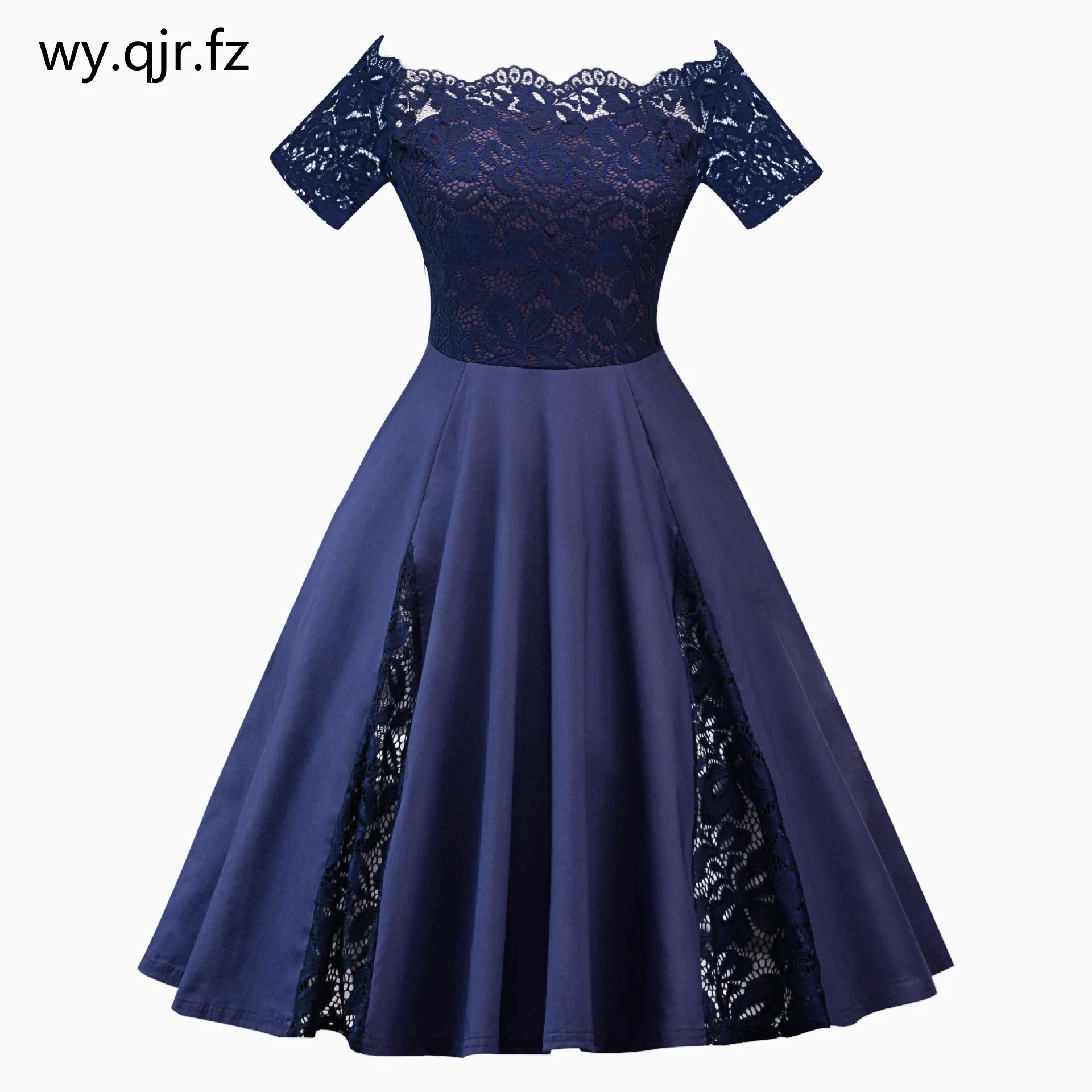 Женское платье с вырезом лодочкой кружевное короткое подружки невесты для