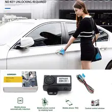 Universal keyless entry car alarm system Car Door Lock System by Mobile phone approaches the car to unlock, leaves automatically