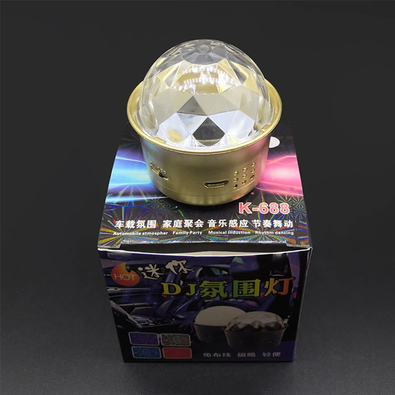 Миниатсветодиодный рная светодиодная волшебная лампа диско шар RGB для диджея