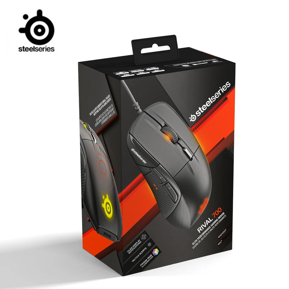SteelSeries Rival 700 игровая Мышь USB Проводная мышь 6500 Точек на дюйм оптический Black Edition для