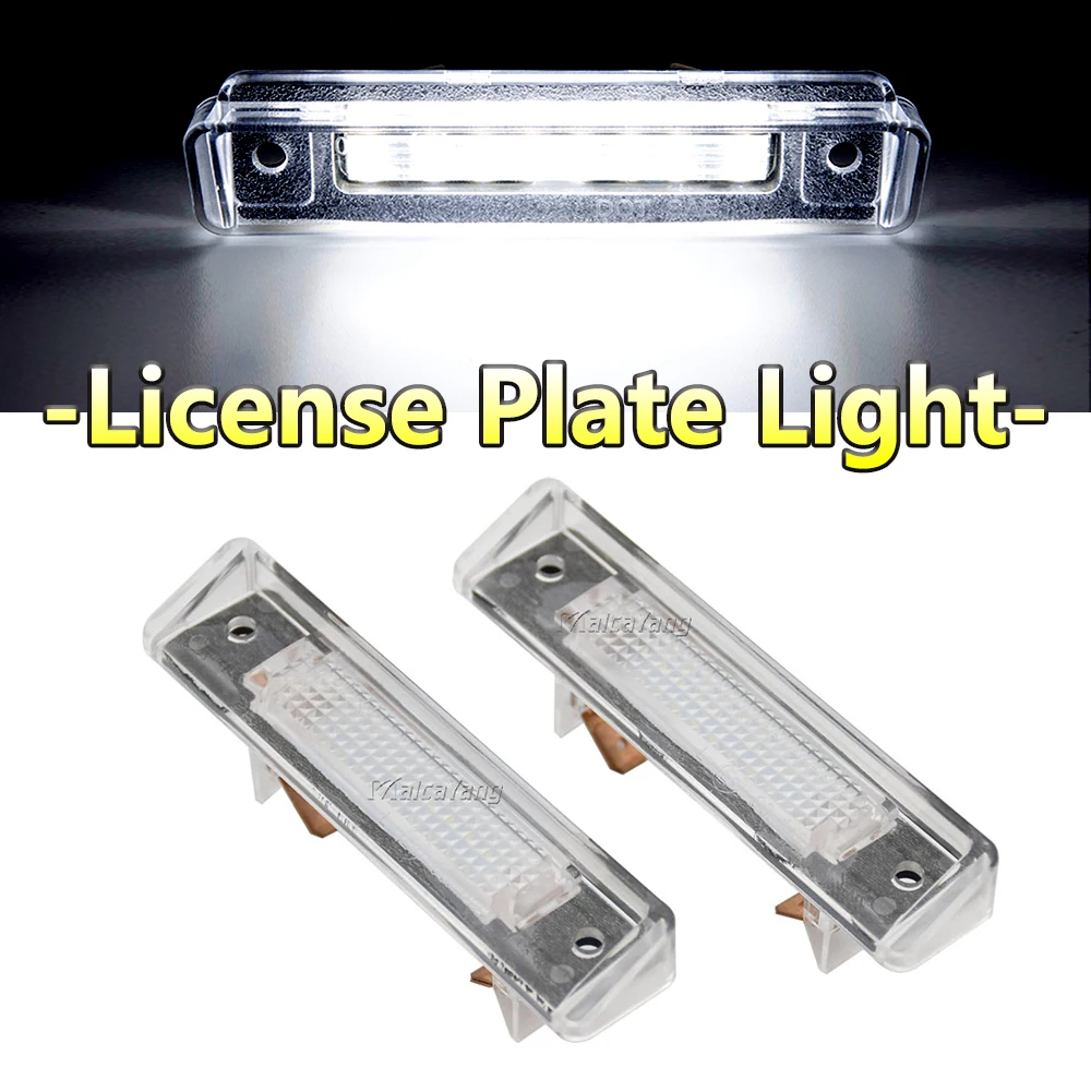

2X Canbus LED License Plate Light For Mercedes Benz SL-Class R129 1989-2001 E-Class S124 1985-1996 White Car-Styling Number Lamp