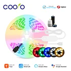 Умная светодиодная ленсветильник Tuya с Wi-Fi, Гибкая лампа Zigbee, подсветильник ка для телевизора с питанием от USB, RGB с WW диодами, работает с Alexa и Google Home