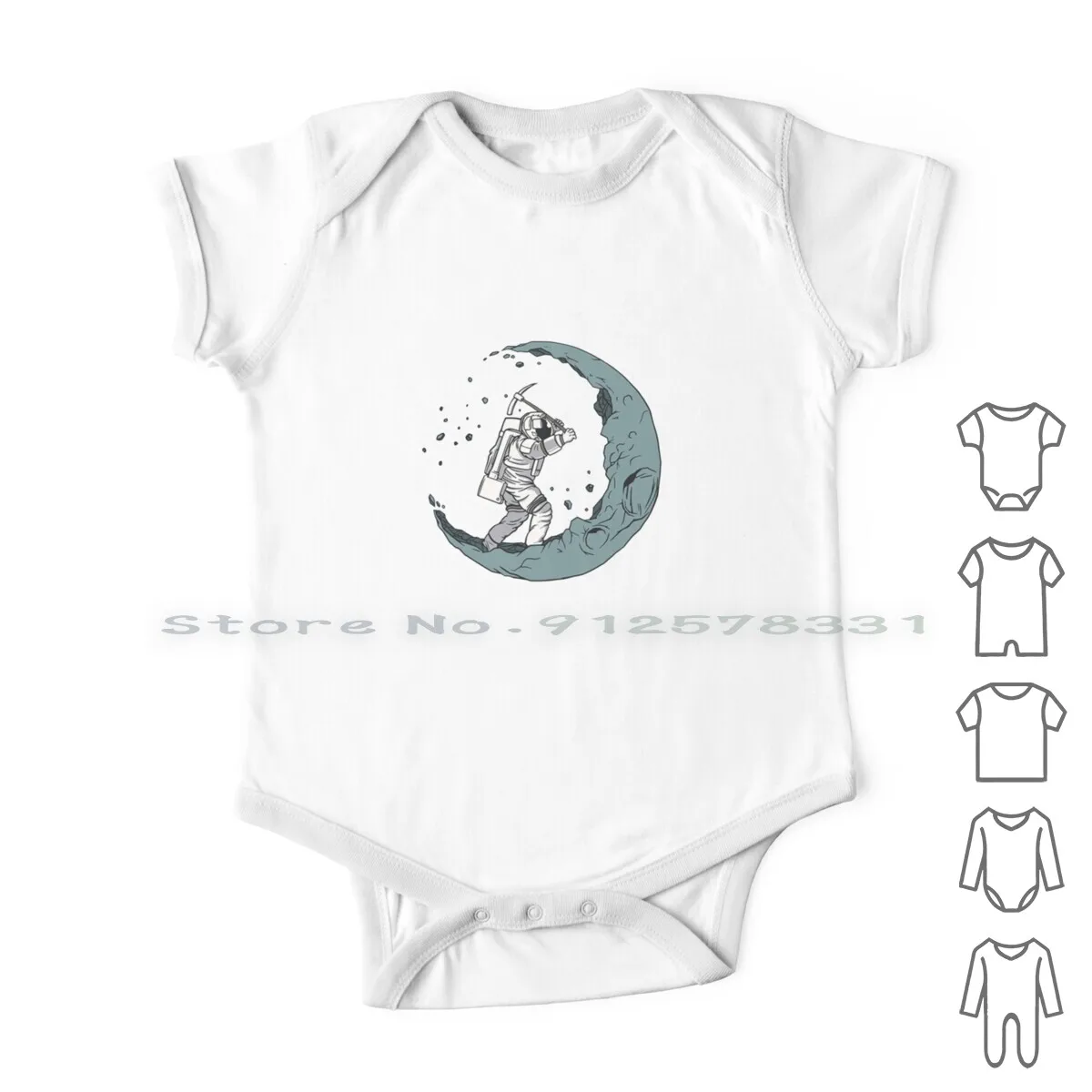 

Moon Digging Astronaut Newborn Baby Clothes Rompers Cotton Jumpsuits Moon Digging Astronaut Tops Selling Most Relevant Best