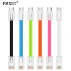 Миниатюрный портативный короткий USB-кабель с брелоком для Xiaomi Redmi Samsung Huawei Micro USB Тип C шнур 2 а кабель для быстрой зарядки и передачи данных USB C