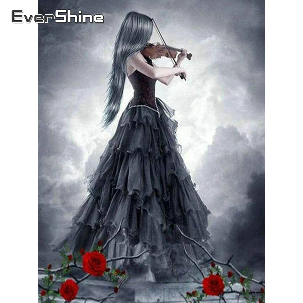 

Алмазная вышивка EverShine, картина с квадратным рисунком 5D, музыкальная мозаика, домашний декор