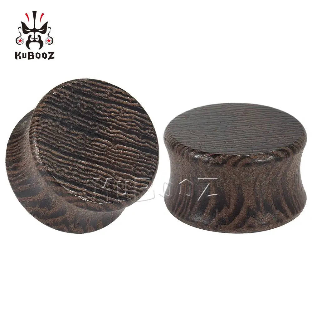 Распродажа плоские деревянные туннели с заглушками для ушей ювелирные изделия