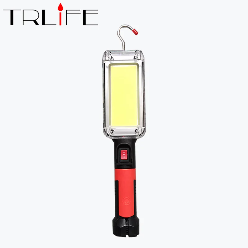 

700lums LED Work Light Powerful Portable Lantern Hook Magnet Camping Lamp COB USB Rechargeable 18650 Flashlight Torch Waterproof